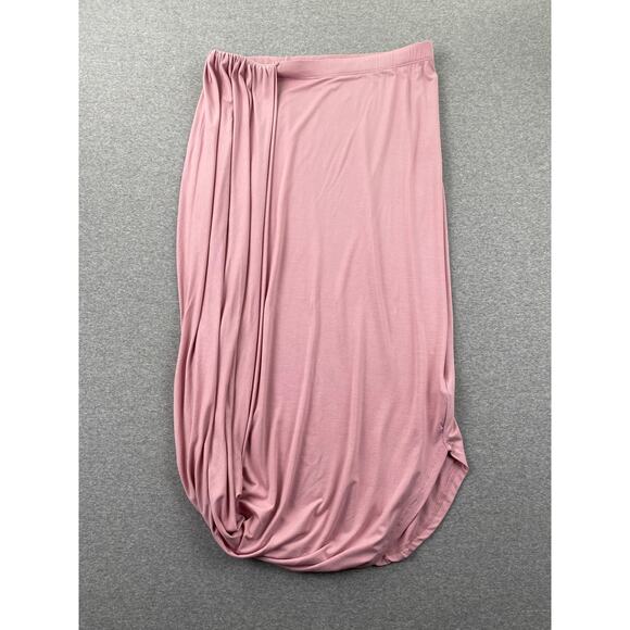 Free People Beach Skirt Large Pink Daphne Free-Flowing High Rise Draped Pastel - Picture 1 of 10